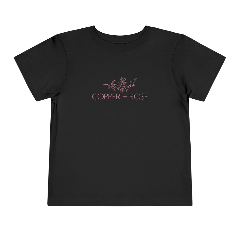Toddler Short Sleeve Tee with Copper + Rose Design, Cute Kids' T-Shirt, Baby Gift, Toddler Outfit, Summer Wear, Gift for Birthday, [...]