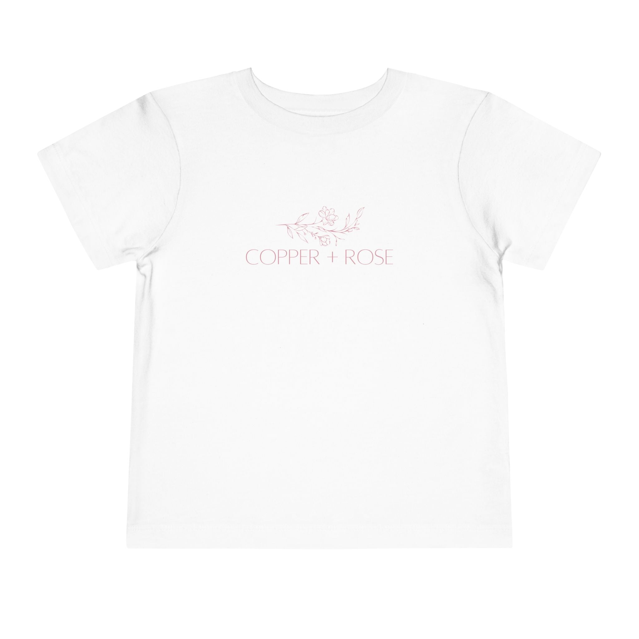 Toddler Short Sleeve Tee with Copper + Rose Design, Cute Kids' T-Shirt, Baby Gift, Toddler Outfit, Summer Wear, Gift for Birthday, [...]