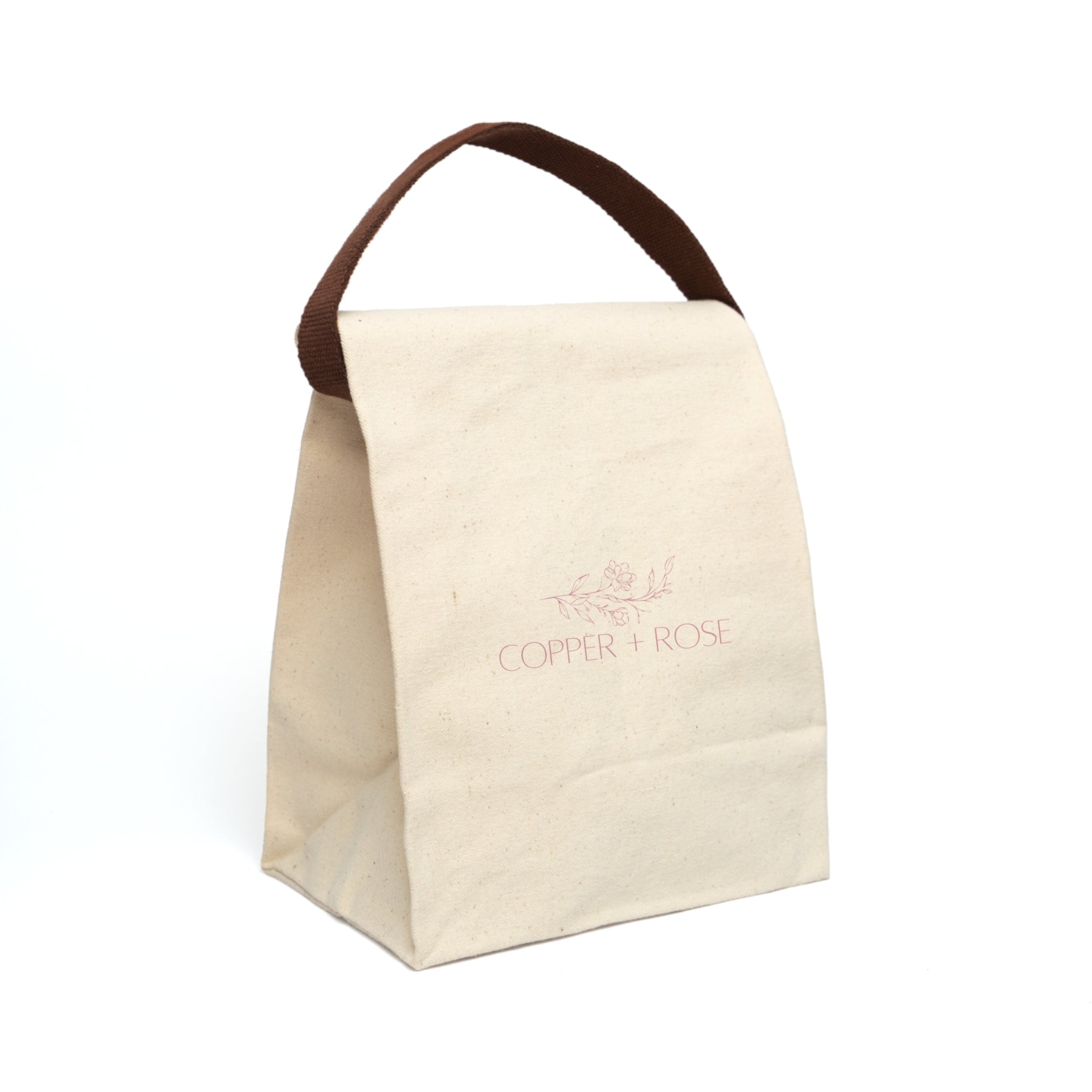 Eco-Friendly Canvas Lunch Bag with Strap, Reusable Tote, Picnic Essential, Kids Lunchbox, Sustainable Gift