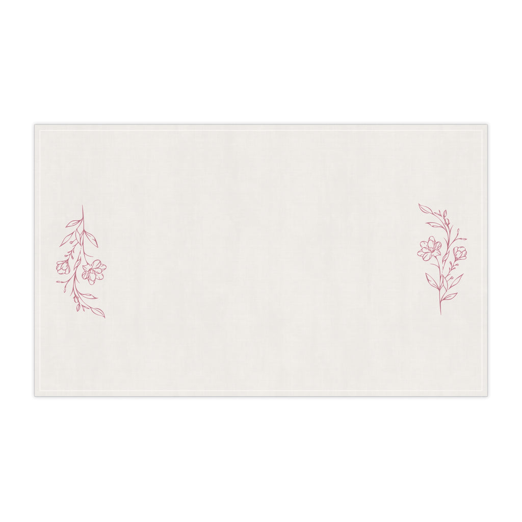 Chic Floral Cotton Tea Towels - Country Kitchen Decor, Gift for Home Cooks, Mothers Day, Rustic Kitchen Accessories, Embroidered Dish Towels
