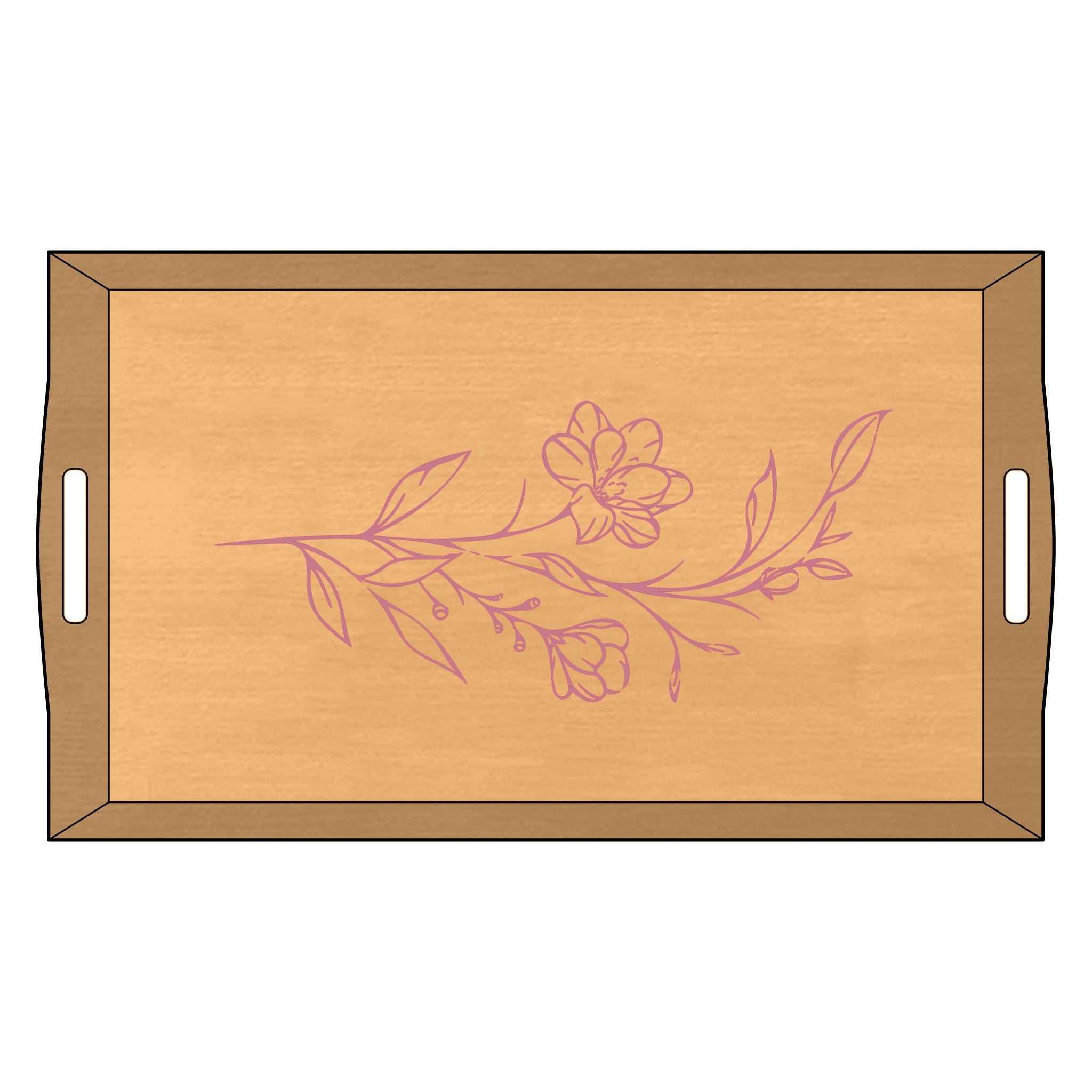 Personalized Bamboo Serving Tray with Engraving, Perfect for Weddings, Housewarming, Home Décor, Gift for Her, Custom Kitchen Tray