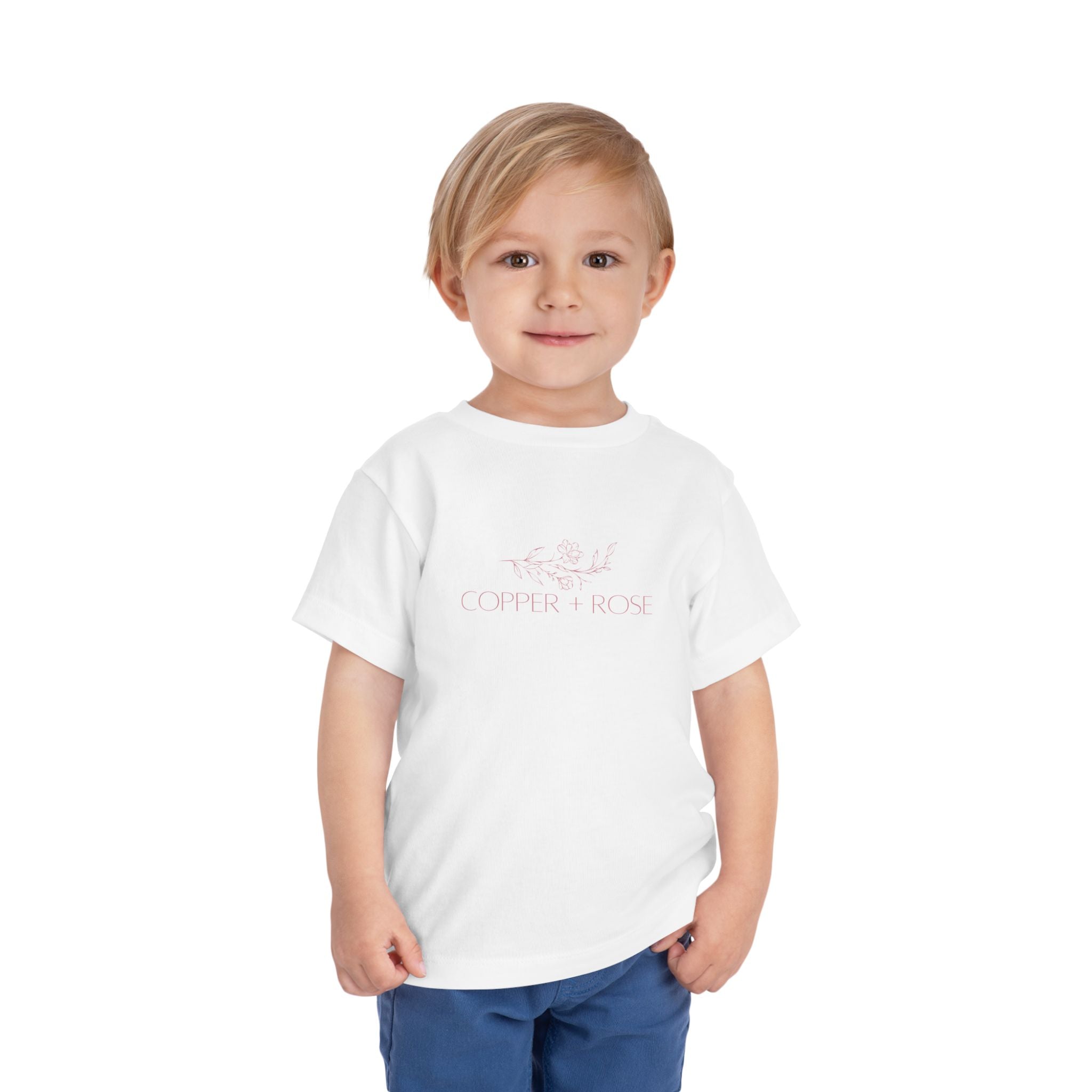 Toddler Short Sleeve Tee with Copper + Rose Design, Cute Kids' T-Shirt, Baby Gift, Toddler Outfit, Summer Wear, Gift for Birthday, [...]
