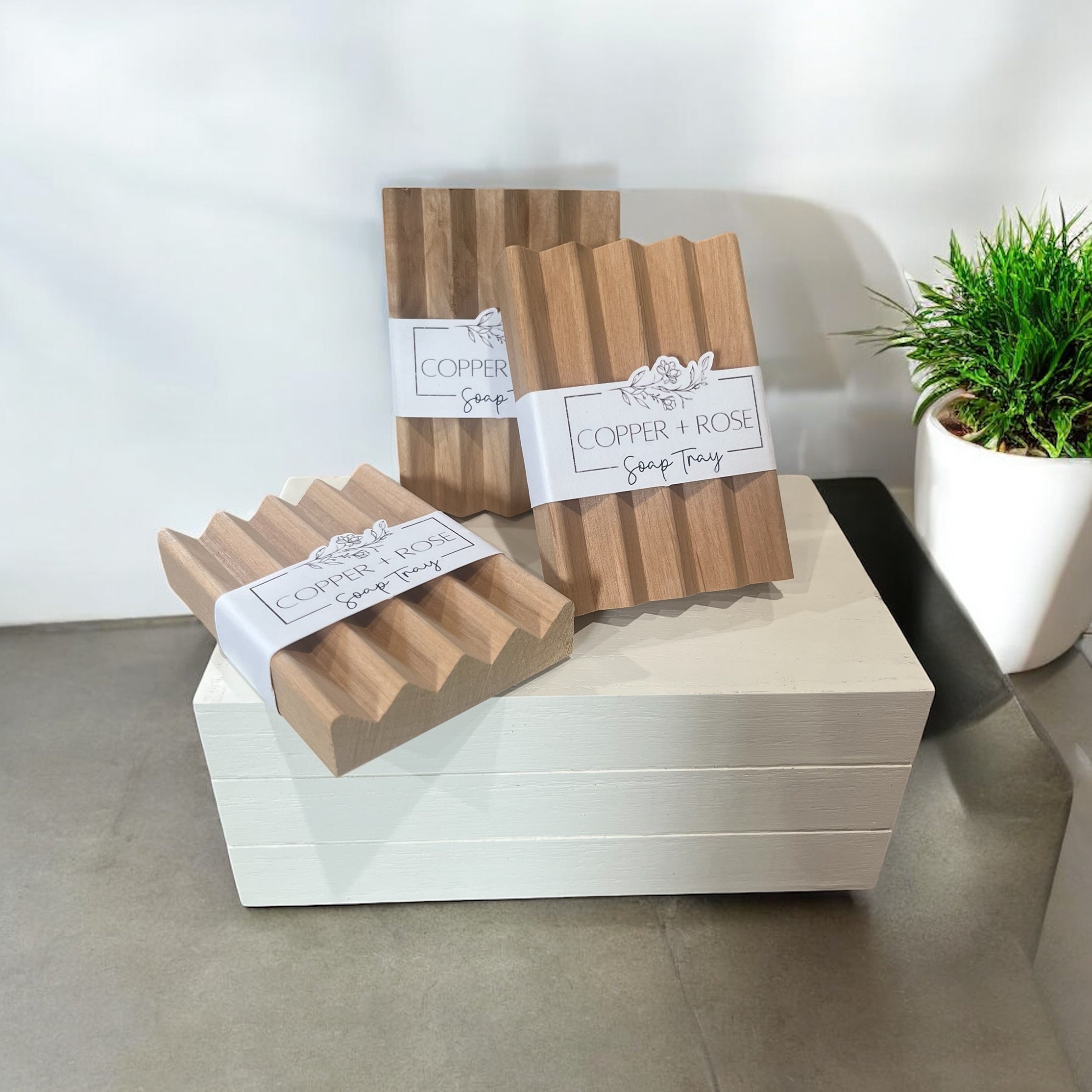 Soap Tray - Rectangle Wood