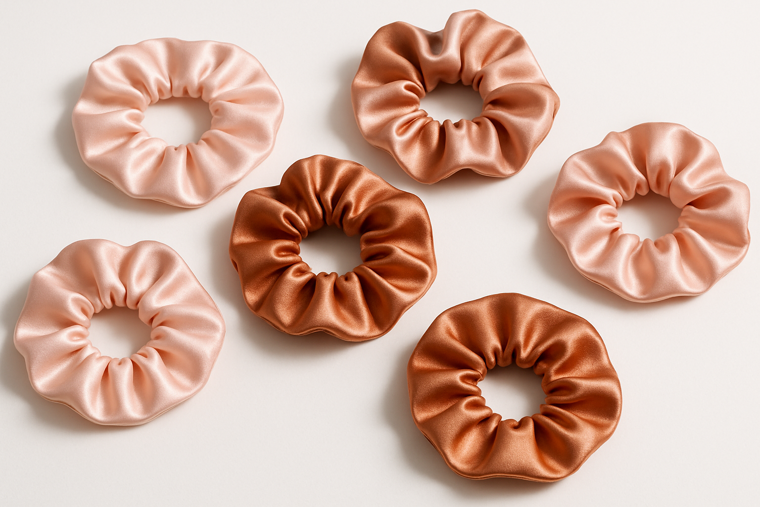 satin scrunchies